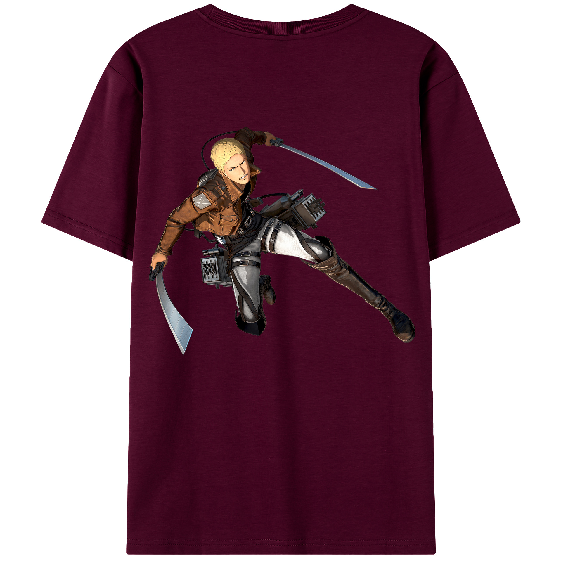 （画像用） 進撃の巨人 ライナー・ブラウン Attack on Titan Reiner Braun レディース半袖Tシャツ(バックプリント)